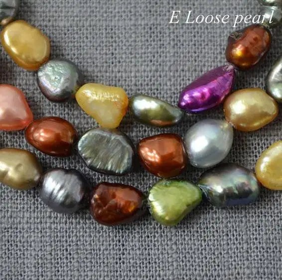 Multicolor Baroque Freshwater Loose Pearl Beads for DIY Jewelry