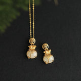 Vintage Chinese Style Silver Jewelry Natural Hetian Jade Small Pendant Necklace