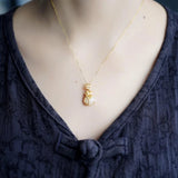 Vintage Hetian Jade Pendant Silver Necklace Chinese Style Jewelry