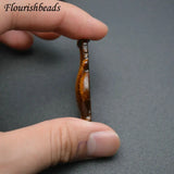 Tiger Eye Vase Shape Pendant Necklace Adjustable Cord Jewelry