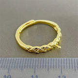 Adjustable Ring Base Mountings for 8-10mm Pearls