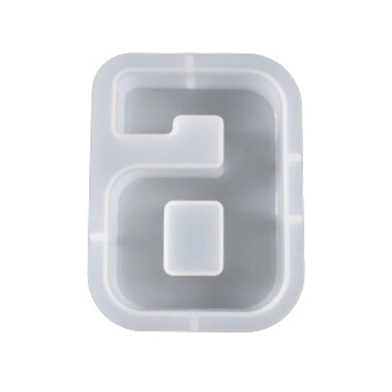 Number 0-8 & Heart Silicone Resin Mold DIY K3ND