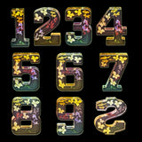 Number 0-8 & Heart Silicone Resin Mold DIY K3ND