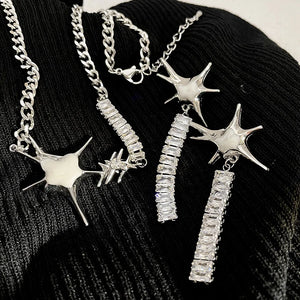Star Fritillaria Pendant Necklace Female