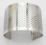 Wide Cuff Bangle Bracelet 316L Stainless Steel Top