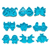 9 Pairs Earring Silicone Mold with Hole for Resin Jewelry Making
