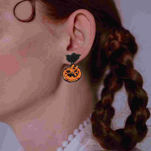Halloween Stud Earrings Dainty Metal Statement Women Girls