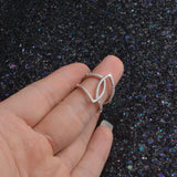 925 Sterling Silver Hollow Finger Ring for Bridal Wedding