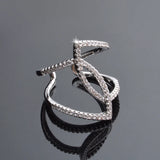925 Sterling Silver Hollow Finger Ring for Bridal Wedding