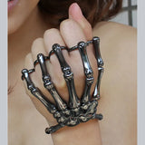 Halloween Hand Skull Skeleton Elastic Bracelet Bangle RCH Men Women Costume