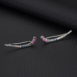 S925 Sterling Silver Zircon Stud Earrings for Women Fine Jewelry Gift