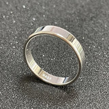 4mm Tibetan Silver Wedding Band Unisex Finger Rings