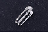 Full CZ Double Pin-Ring for Girls, Two Finger Rings