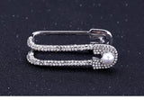 Full CZ Double Pin-Ring for Girls, Two Finger Rings