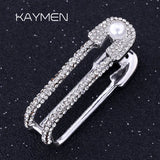 Full CZ Double Pin-Ring for Girls, Two Finger Rings