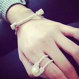 Full CZ Pin-Ring for Girls, Statement Rings, Wedding Engagement Ring