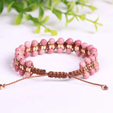 Natural Stone Wrap Bracelet Boho Jewelry For Women