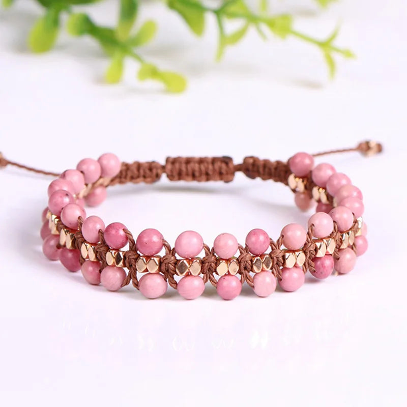 Natural Stone Wrap Bracelet Boho Jewelry For Women