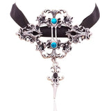 Gothic Punk Lace Pendant Necklace Women Choker Joker Halloween Jewelry