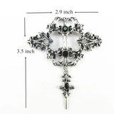 Gothic Punk Lace Pendant Necklace Women Choker Joker Halloween Jewelry