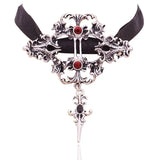 Gothic Punk Lace Pendant Necklace Women Choker Joker Halloween Jewelry