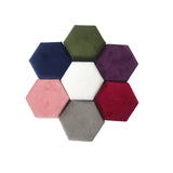 Hexagon Velvet Double Ring Box Necklace Storage