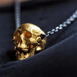 High Disease Skull Pendant Necklace Punk Biker Jewelry