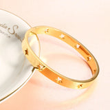 Hollow Stars Charm Bangles Bracelet Sequins Jewelry Craft
