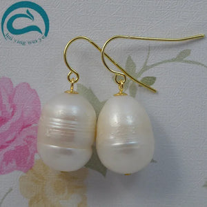 11-13mm Real Pearl Dangle Earrings for Lady