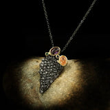Irregular Triangle Zircon Pendant Necklace for Women