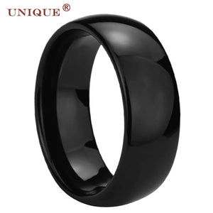 Tungsten Carbide Rings Men Women Wedding Band High Polished Comfort Fit