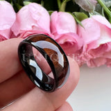 4mm 6mm 8mm Dark Wood Inlay Tungsten Carbide Wedding Ring