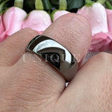 6mm 8mm Tungsten Wedding Gunmetal Ring for Couples