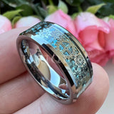 8mm Steampunk Gear Tungsten Wedding Band