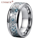 8mm Steampunk Gear Tungsten Wedding Band