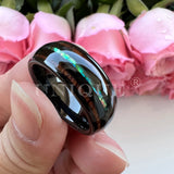 Koa Wood Inlaid Tungsten Mens Wedding Band