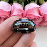 Koa Wood Inlaid Tungsten Mens Wedding Band