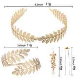 Leaf Headwear Bridal Wedding Dress Accessories Hair Band Crown for Indian Women