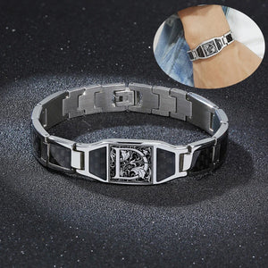 Men Letter Bracelet Stainless Steel ID Bracelet
