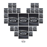 Men Letter Bracelet Stainless Steel ID Bracelet