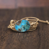 Mixed Natural Stones Ocean-jaspers Charm Bracelet