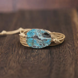 Mixed Natural Stones Ocean-jaspers Charm Bracelet