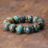 Mixed Natural Stones Ocean Jasper Beads Stretched Bracelet