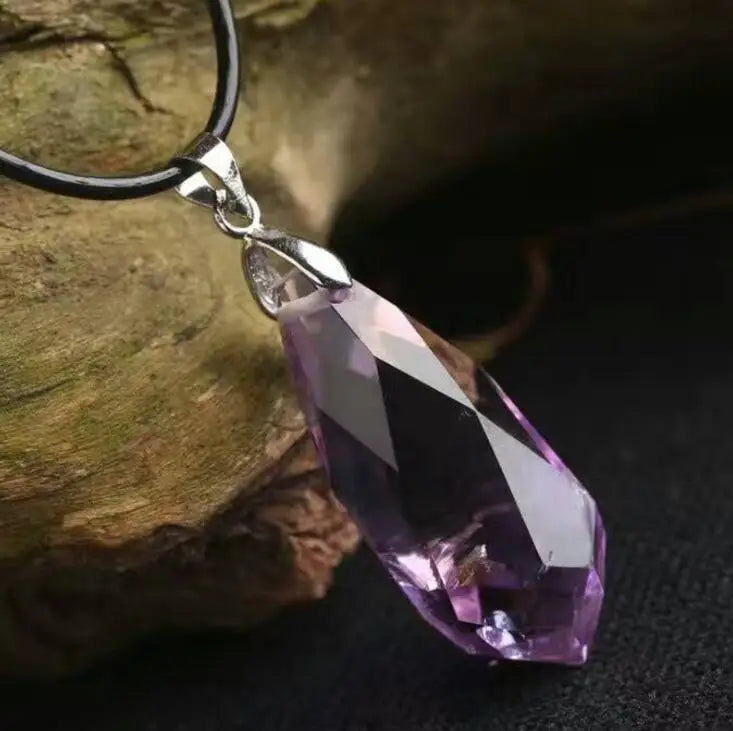 Amethysts Quartz Crystal Chakra Healing Pendulum