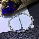 6-7mm Natural Freshwater Pearl Bracelet Fine Jewelry Girl Lady's Gift