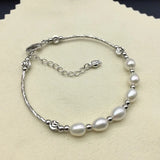 Freshwater Pearl Bracelet 5-6mm Rice Pearl Fine Jewelry