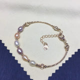 Freshwater Pearl Bracelet 5-6mm Rice Pearl Fine Jewelry