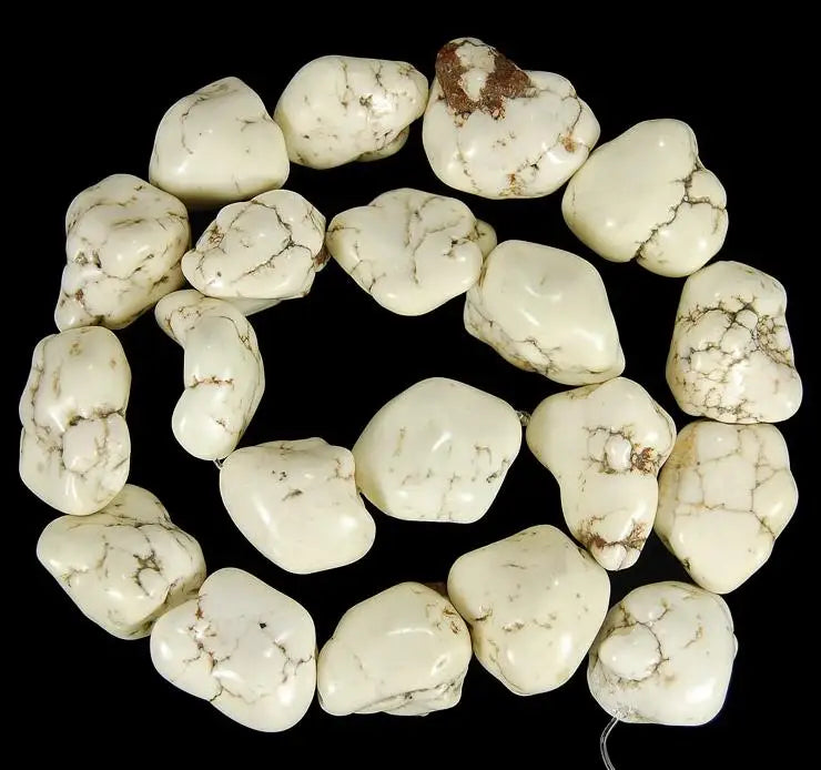 Fire Turquoise Freeform Loose Beads 15inches Fine Jewelry
