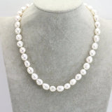 10-11mm White Baroque Freshwater Pearl Necklace