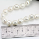 10-11mm White Baroque Freshwater Pearl Necklace